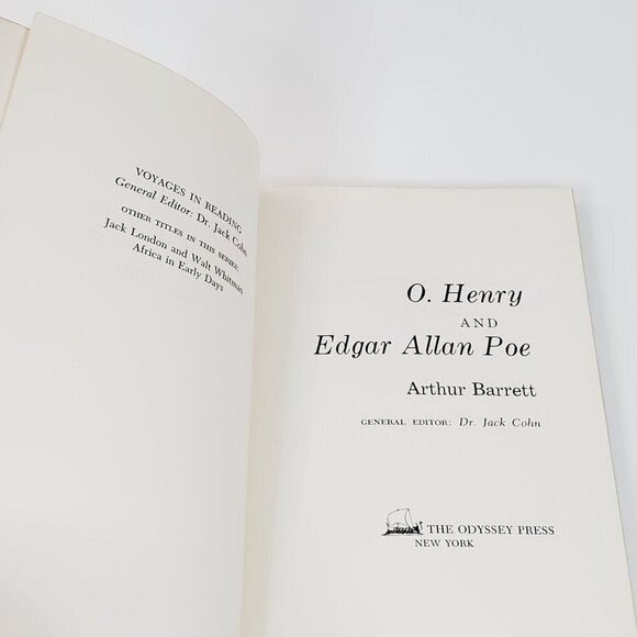 Vintage O. Henry and Edgar Allan Poe by Arthur Barret GUC - Picture 4 of 8